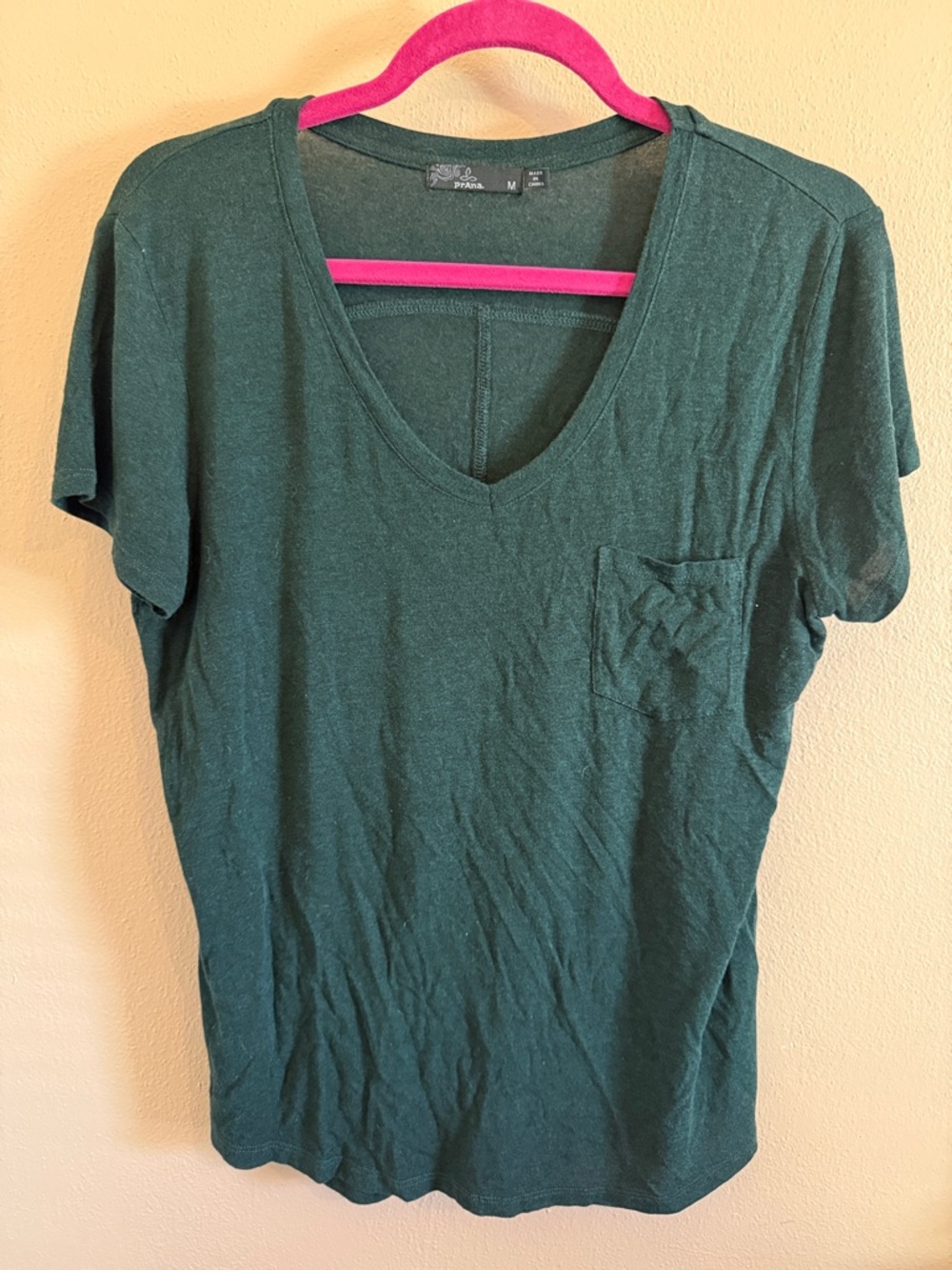 Women’s Prana V-Neck Tee - Dark Green